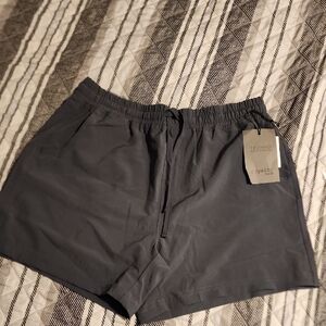 Royalty For Me Men's Athletic Drawstring Shorts - Gray